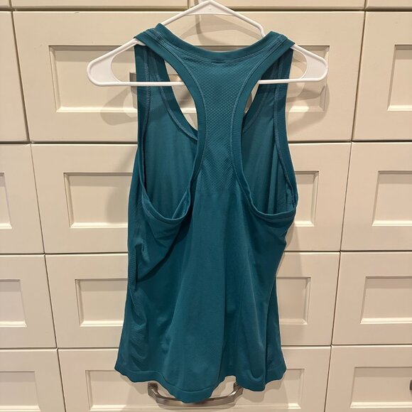 Athleta Momentum Seamless Racerback Tank Dark Teal, Size XL - Picture 2 of 3